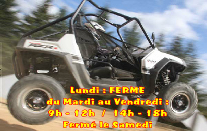 Lundi : FERME
du Mardi au Vendredi :
9h - 12h  /  14h - 18h
Fermé le Samedi